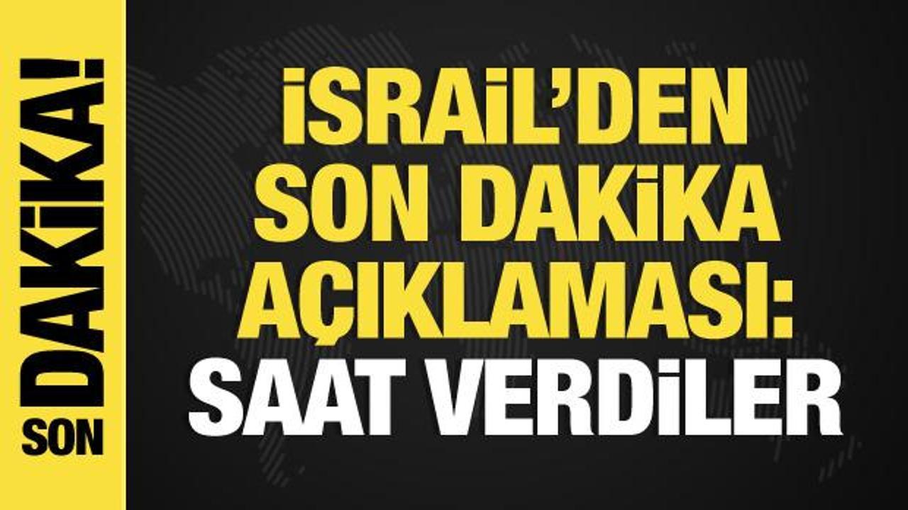İsrail’den ateşkes açıklaması: Esir takası yarın başlayabilir