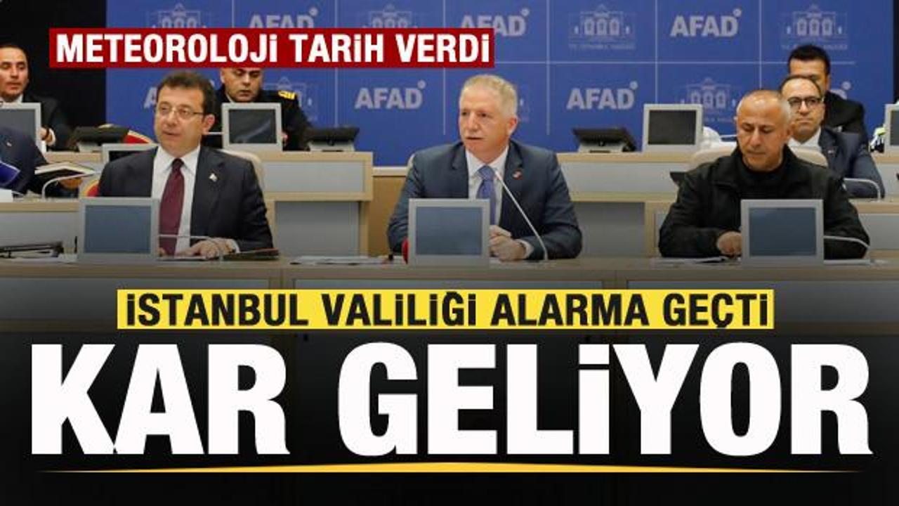 Meteoroloji tarih verdi! İstanbul’a kar geliyor! Valilik alarma geçti