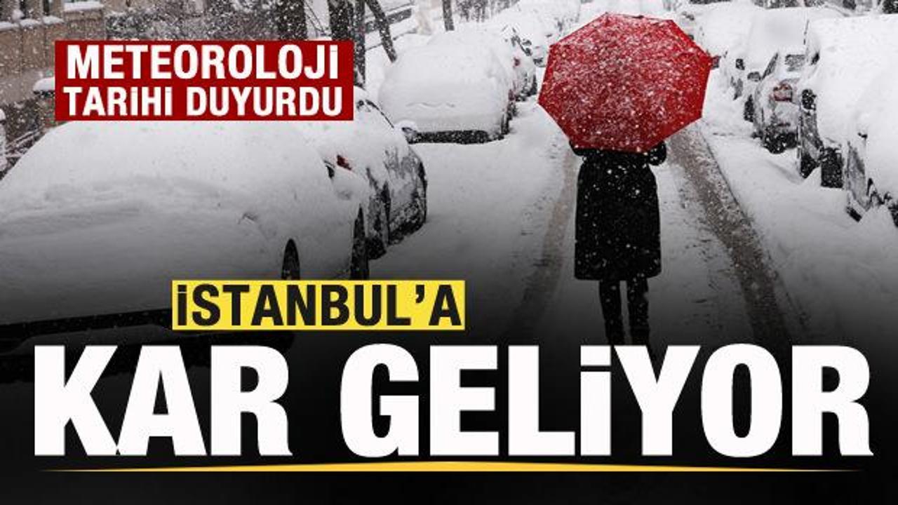 Meteoroloji tarih verdi! İstanbul’a kar geliyor!